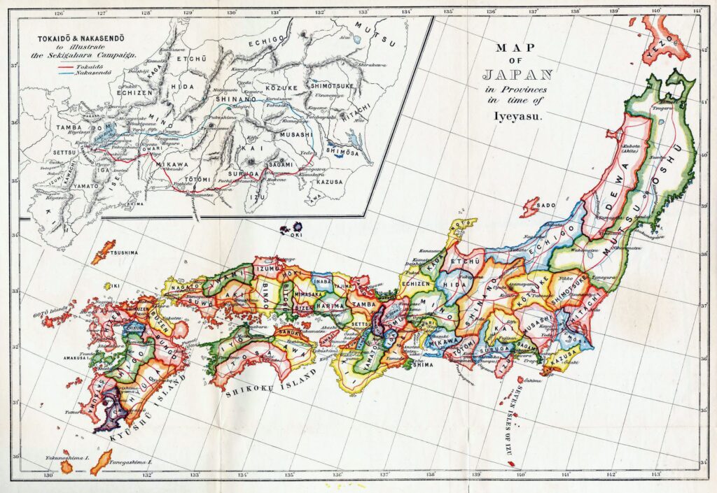 b2 japan old map